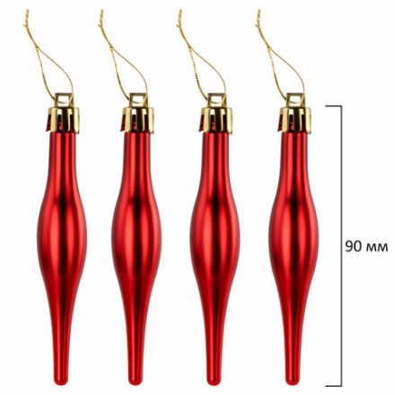 Шары ёлочные НАБОР 73 предмета, "Fairy House", красный/зеленый/белый, пластик, ЗОЛОТАЯ СКАЗКА, 592181