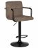 Стул барный DOBRIN KRUGER ARM BLACK, какао вельвет (LAR-E2041-05)