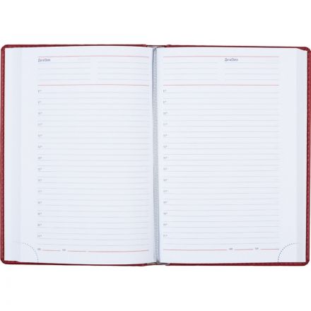 Ежедневник недатированный Attache Сиам искусственная кожа А5 176 листов бордовый (143x210 мм)