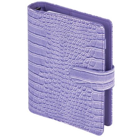 Ежедневник-органайзер недатированный B6 150x190 мм BRAUBERG "Comodo", под кожу, 160 л., сиреневый, 116208