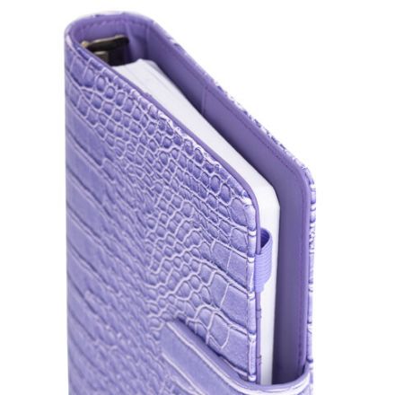 Ежедневник-органайзер недатированный B6 150x190 мм BRAUBERG "Comodo", под кожу, 160 л., сиреневый, 116208