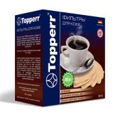 Фильтр TOPPERR №4 для кофеварок, бумажный, неотбеленный, 300 штук, 3047 Фильтр TOPPERR №4 для кофеварок, бумажный, неотбеленный, 300 штук, 3047