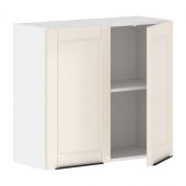 Шкаф навесной с полкой MHP 8072.1C Бежевая эмаль/Белый 800х320х720 SICILIA