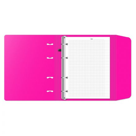 Бизнес-тетрадь со смен.блоком 120л,кл,А5, Розовый,пропилен. обл. налипучке