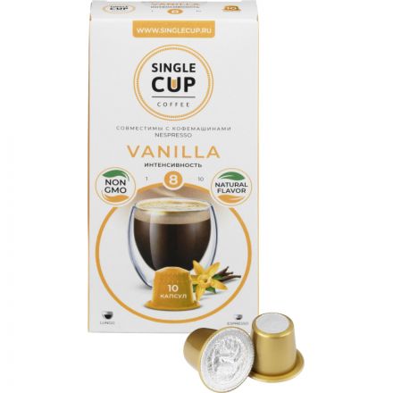 Кофе в капсулах Single cup Vanilla 10x9г Кофе в капсулах Single cup Vanilla 10x9г