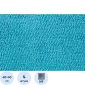 Салфетки хозяйственные из микрофибры универс 180г/м2 40х40см 4шт/уп