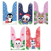 Пакетик подарочный НАБОР 35 штук, новогодний, 13,8х23 см, с зажимами, полиэтилен, ЗОЛОТАЯ СКАЗКА, 592423 Пакетик подарочный НАБОР 35 штук, новогодний, 13,8х23 см, с зажимами, полиэтилен, ЗОЛОТАЯ СКАЗКА, 592423