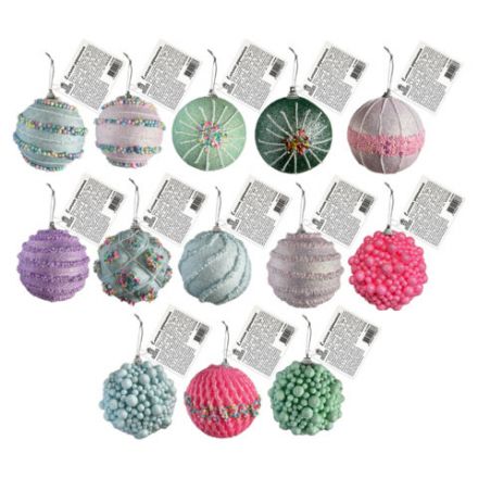 Украшение ёлочное (1 шт.) "Зимняя нежность", 8 см, ассорти 25 дизайнов, ЗОЛОТАЯ СКАЗКА, 592580