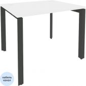Стол KYN_0MX_ONIX-П П на м/к O.MP-SP-1.8 белый бриллиант/антрацит Ш980