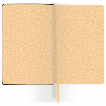 Ежедневник недатированный А5 (138х213 мм), BRAUBERG VISTA, под кожу, гибкий, 136 л., "Leopard", 112038