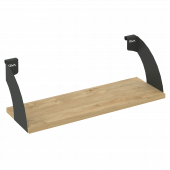 Навесные полки. Кронштейны+ЛДСП полка 600мм MAN-41-6 Тиквуд светлый/Антрацит металл 600*220*200 Навесные полки. Кронштейны+ЛДСП полка 600мм MAN-41-6 Тиквуд светлый/Антрацит металл 600*220*200