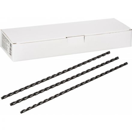 Пружины для переплета пластиковые 21 кольцо, 6 мм, (черные), 100 шт./уп Пружины для переплета пластиковые 21 кольцо, 6 мм, (черные), 100 шт./уп