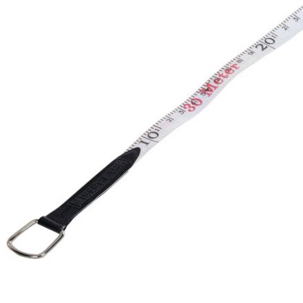 Рулетка геодезическая 30 м х 13 мм, лента фибергласс, открытый корпус, RABBITEX (РАББИТЕКС), 671367