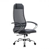 Офисное кресло Метта SU-1-BK комплект 5 ткань\сетка\экокожа