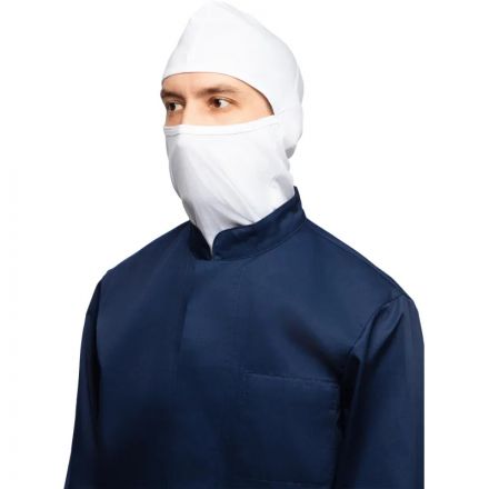 Балаклава  трикотаж ХАССП плотность 120 г. р-р универсальный цв.белый