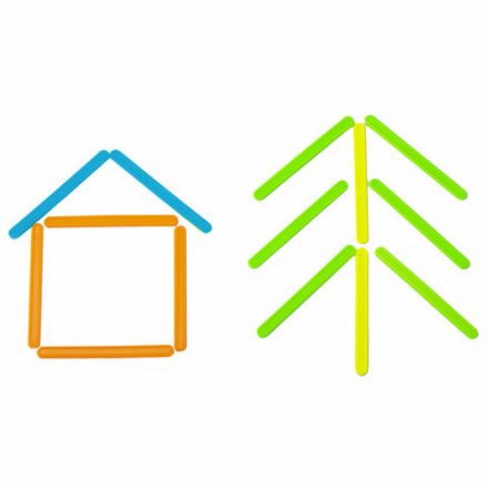 Счетные палочки ЮНЛАНДИЯ "ЛЁГКИЙ СЧЁТ", 50 штук, ассорти, в пластиковом пенале, 104754 Счетные палочки ЮНЛАНДИЯ "ЛЁГКИЙ СЧЁТ", 50 штук, ассорти, в пластиковом пенале, 104754