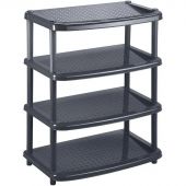 Этажерка BP_ для обуви ПАОЛА 4 полки 490Х310Х780мм Черный