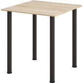 Стол обеденный Комус МДС 70х70 д.сонома/черный