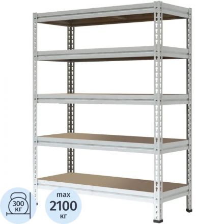 Стеллаж металлический 0MX_P_МС-Т 18765-2.5   с 5-ю полками 1855х785х2500