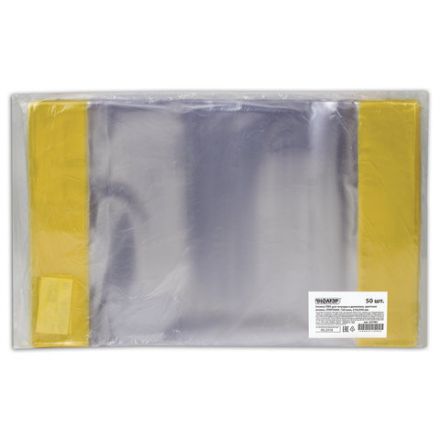 Обложка ПВХ со штрихкодом для тетрадей и дневников, ЦВЕТНЫЕ КЛАПАНЫ, ПЛОТНАЯ, 120 мкм, 210х350 мм, прозрачная, ПИФАГОР, 227481