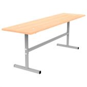 Скамья на 2 места "ССТ 1200", 1200х300х420 мм, каркас металл, сиденье ЛДСП бук