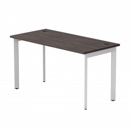 Стол прямой Everprof EVO на металлокаркасе 1380х670х755 мм опоры 45гр Дуб Пасадена/Белый