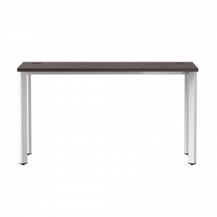 Стол прямой Everprof EVO на металлокаркасе 1380х670х755 мм опоры 45гр Дуб Пасадена/Белый