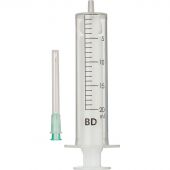 Шприц 2-комп. однораз. 20мл LS 21G(0,8х40) прил. 80шт/уп BD