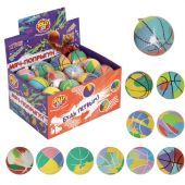 Мяч-попрыгун ЦВЕТНОЙ МИКС, 6 см, ТПР, ассорти, 12 цветов, JOLLY JOT (ДЖОЛЛИ ДЖОТ), 666124