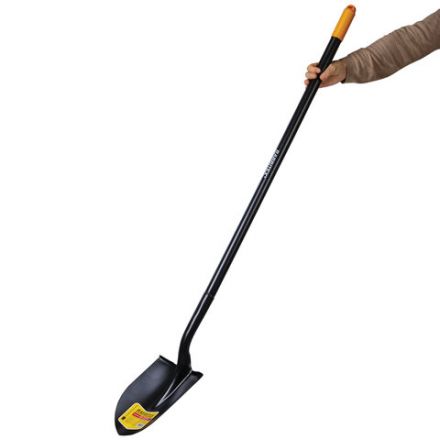 Лопата штыковая цельнометаллическая 22х28 см, ОБЩАЯ ДЛИНА 150 см, черенок сталь, RABBITEX (РАББИТЕКС) "LONG HANDLE", 700497