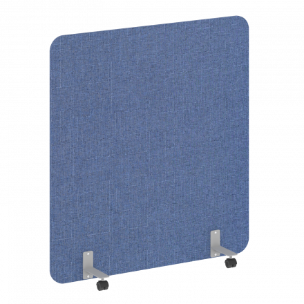 R-line soft Перегородка на металлических опорах, на роликах AP.R-140-150 Romeo 11/Серый металл 1400*18*1500