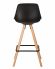 Стул полубарный DOBRIN RONNI, ножки светлый бук, черный (B-03)