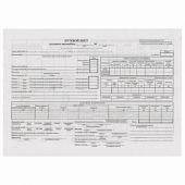 Бланк бухгалтерский, офсет, "Путевой лист грузового автомобиля без талона", А4 (198х275 мм), СПАЙКА 100 шт., STAFF, 130132