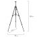 Мольберт-тренога металлический переносной, телескопический, 92х156х80 см, чехол, BRAUBERG ART, 192264