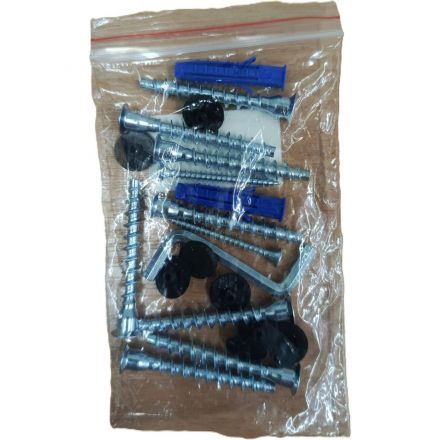 Полка TI_настен/настоль Комус Онега-6 250х450 мет чер/ЛДСП дуб вотан