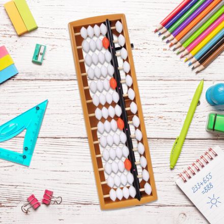 Счеты Абакус (соробан) белые ЮНЛАНДИЯ "Ментальная арифметика", 13 разрядов, кнопка обнуления, 106238 Счеты Абакус (соробан) белые ЮНЛАНДИЯ "Ментальная арифметика", 13 разрядов, кнопка обнуления, 106238