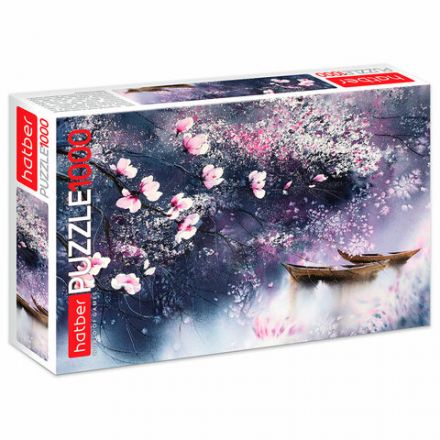 Пазл картонный 1000 элементов АССОРТИ, 10 дизайнов, 480х680 мм, HATBER