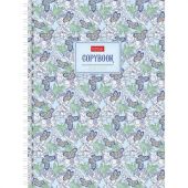 Тетрадь А5, 96 л., HATBER, гребень, клетка, обложка твердая, "В аромате грез", 070332, 96Тт5В1гр_24205