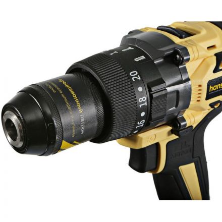 Дрель акк б/щ удар Hanskonner PLATINUM,18В,1BatterySystem HCD18165BLI