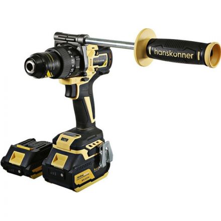 Дрель акк б/щ удар Hanskonner PLATINUM,18В,1BatterySystem HCD18165BLI