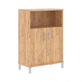 Шкаф средний с глухими малыми дверьми B 420.2 Дуб Бофорд 900х450х1286 BORN Шкаф средний с глухими малыми дверьми B 420.2 Дуб Бофорд 900х450х1286 BORN