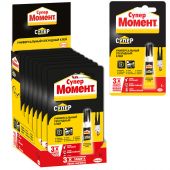 Клей Момент "Супер", 3г, блистер, шоу-бокс Клей Момент "Супер", 3г, блистер, шоу-бокс