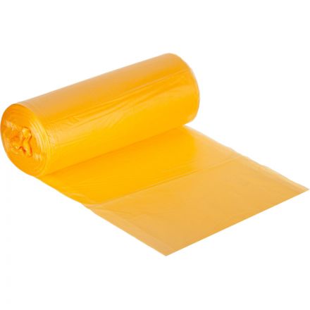 Мешки для мусора ПНД 35л 8мкм 30шт/рул желтый 48х58см Luscan