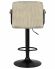 Стул барный DOBRIN KRUGER ARM BLACK, бежевый вельвет (LAR-E2041-04)