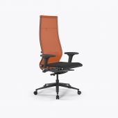 Кресло SynchroSit 10 B1-107D - T /Km00/Nb00/D02P(M23.B11.G19.W02) Оранжевый-Черный