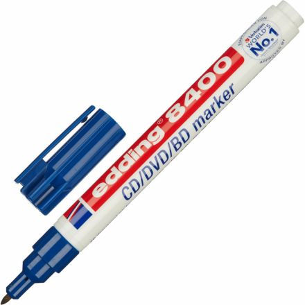 Маркер для CD Edding E-8400/3 синий (толщина линии письма 0.5-1мм)