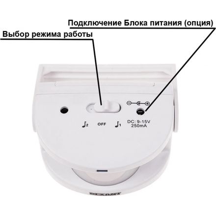 Звонок дверной беспроводной Rexant GS-215 с выносным датчиком движения