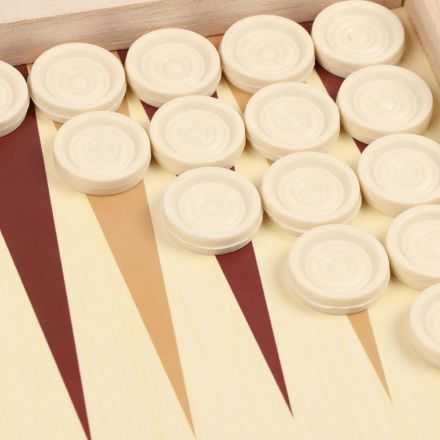 Настольная игра Нарды 'Лабарт', дерев доска 29x29см,с полем д/шашек,578808