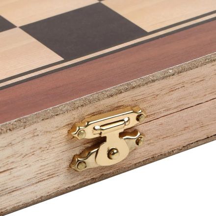 Настольная игра Нарды 'Лабарт', дерев доска 29x29см,с полем д/шашек,578808