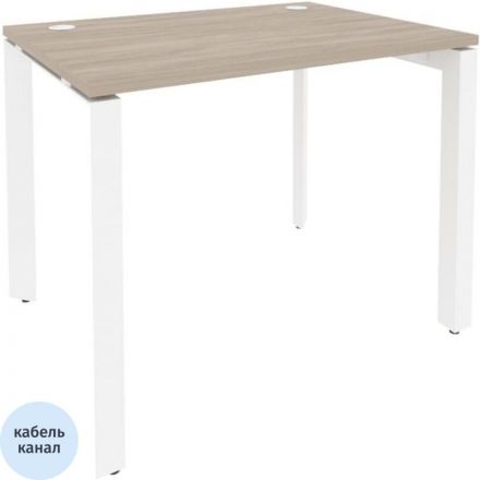 Стол ONIX-П П на металлокаркасе O.MP-SP-1.7 аттик дуб/белый Ш980
